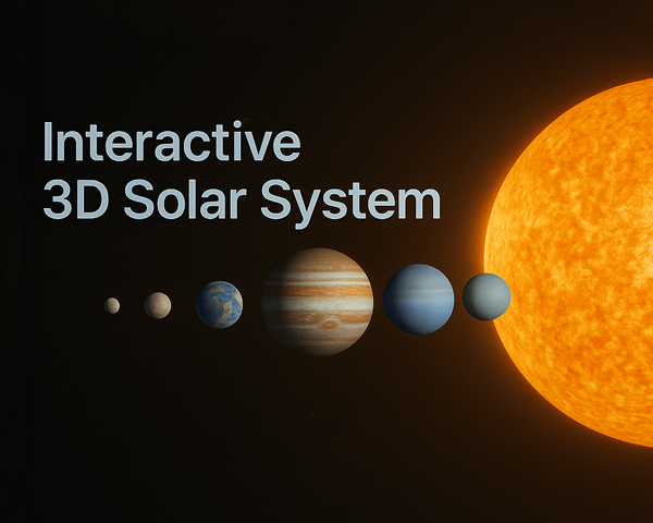 Interactive 3D Solar System